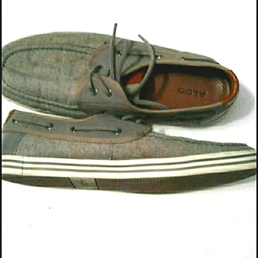 Aldo Tancredo Light Gray Preppy Everyday Boardwalk Boat Shoes 11